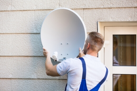 TV antenna installation